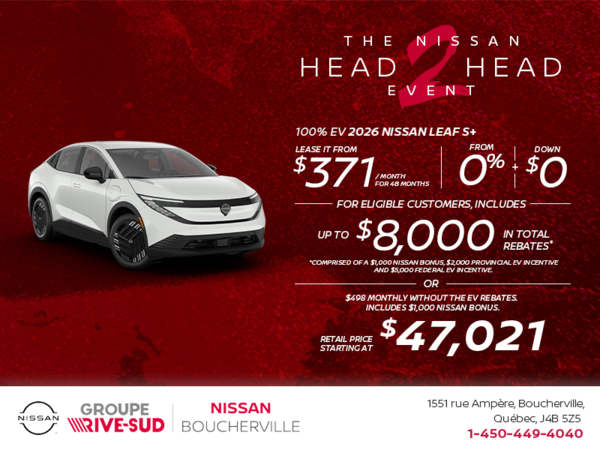 Get the 2026 Leaf S+ Today!