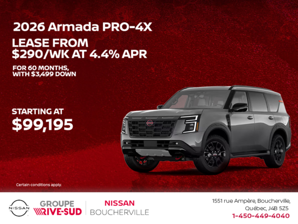 Get the 2026 Nissan Armada Today!