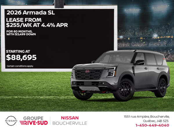 Get the 2026 Nissan Armada Today!