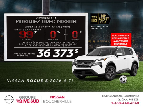 Obtenez le Rogue S 2026 !