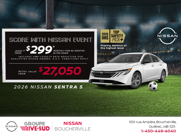 Get the 2026 Sentra S Today!