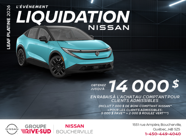 Obtenez la Leaf Platine 2026!