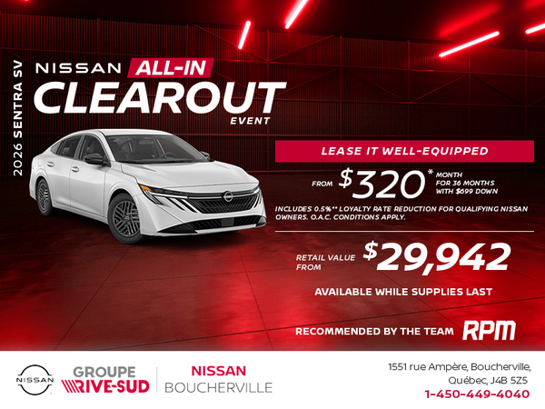 Get the 2026 Sentra SV!