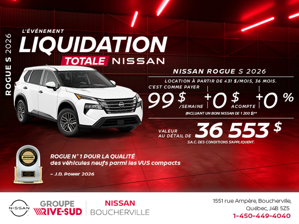 Obtenez le Rogue S 2026!