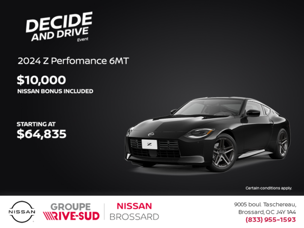 Get the 2024 Nissan Z Today!