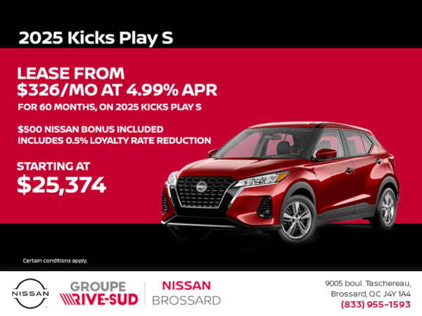 Get the 2025 Kicks S Play Today!