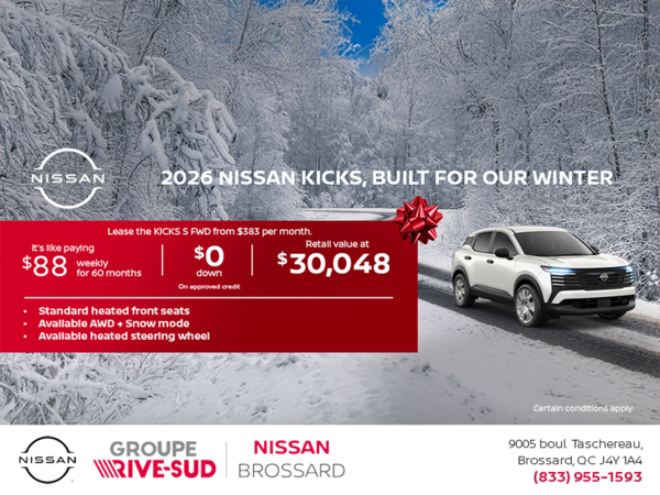 Get the 2026 Kicks Today!