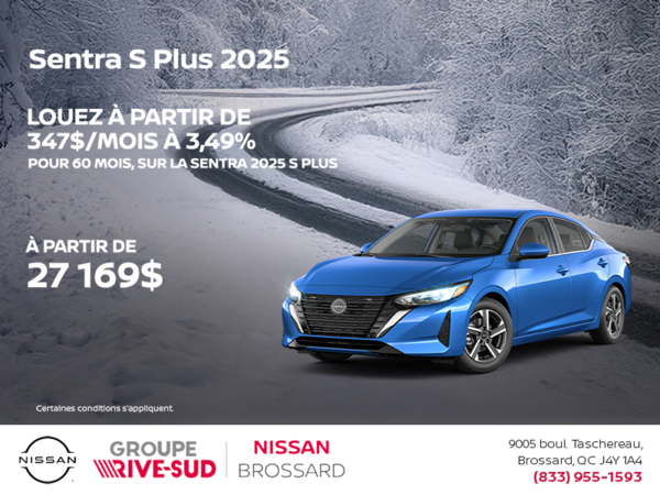 Obtenez la Sentra 2025 !