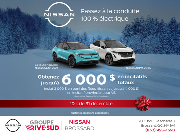 Passez à la conduite 100% électrique!