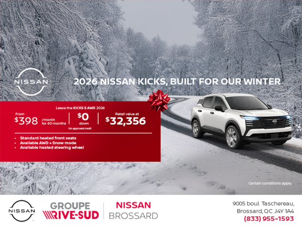 Get the 2026 Kicks S Today!