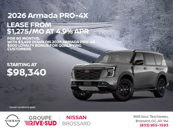 Get the 2026 Nissan Armada Today!