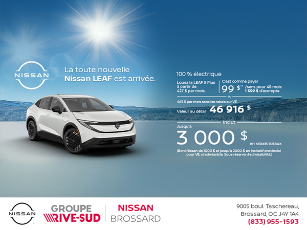 Obtenez la Leaf 2026 !