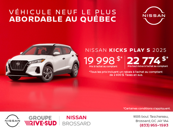 Obtenez le Kicks Play 2025 !