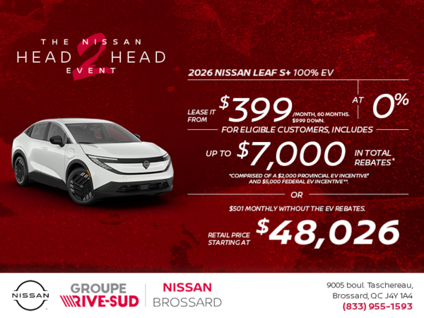 Get the 2026 Leaf S+ Today!