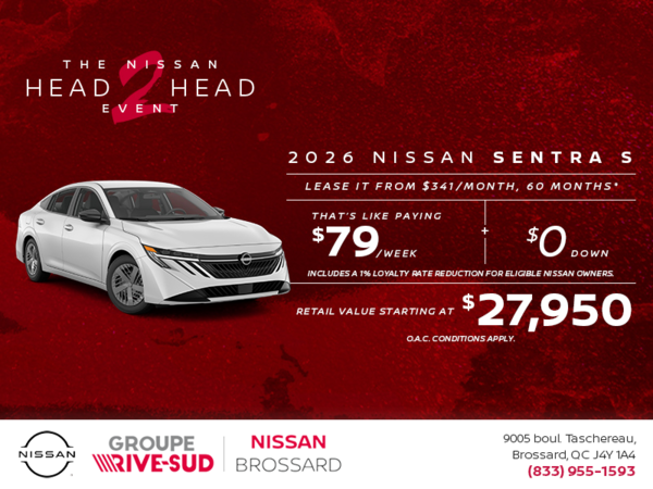 Get the 2026 Sentra Today!