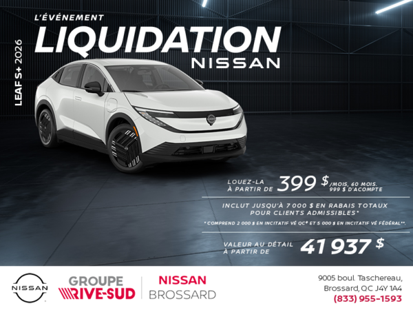 Get the 2026 Leaf  S+ Today!