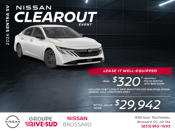 Get the 2026 Sentra SV Today!