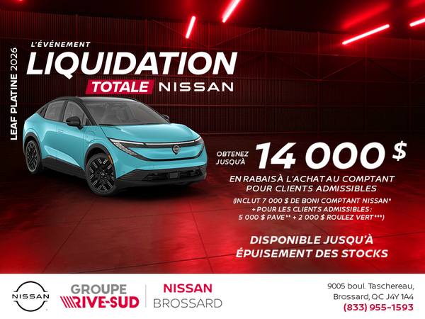 Obtenez la Leaf Platine 2026!