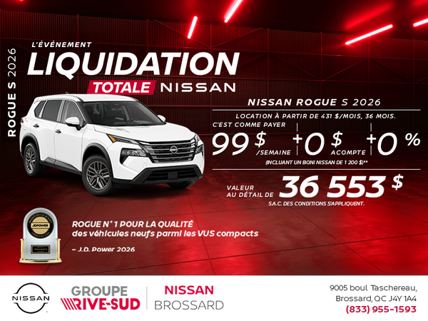Obtenez le Rogue S 2026!