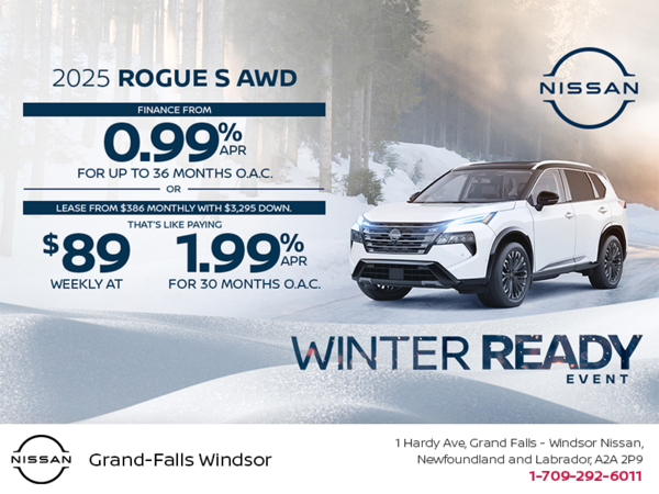 Get the 2025 Nissan Rogue Today!