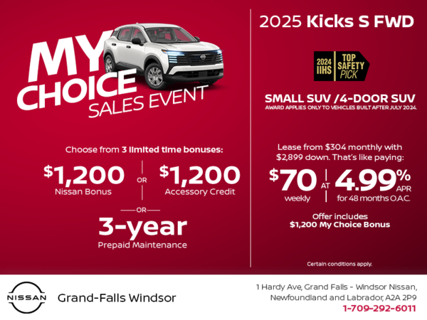 Get the 2025 Nissan Kicks S Today!
