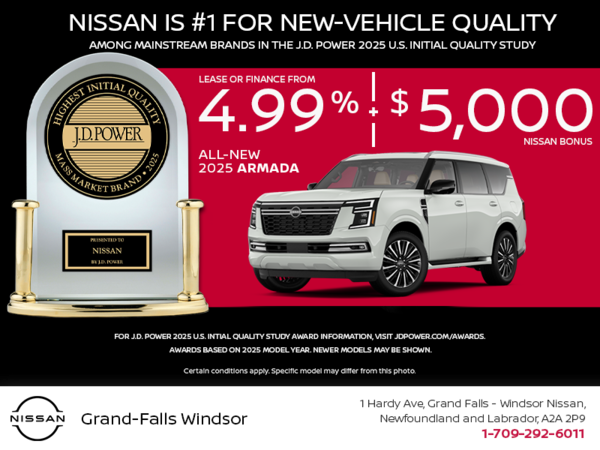 Get the 2025 Nissan Armada Today!