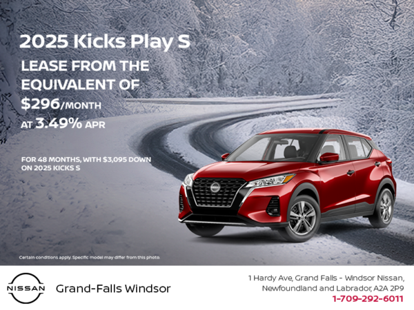 Get the 2025 Nissan Kicks Play S today!