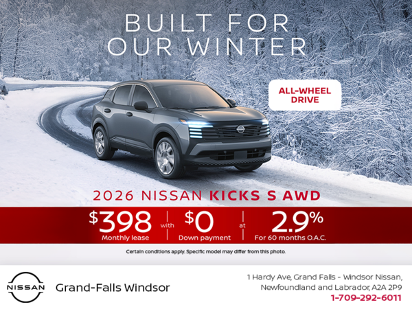Get the 2026 Nissan Kicks S Today!