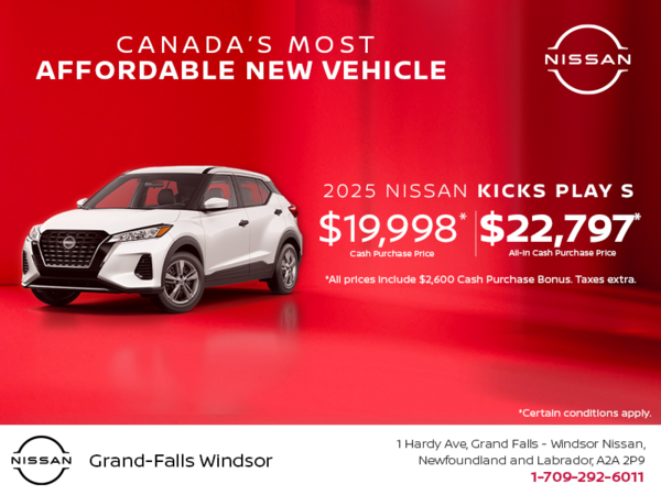 Get the 2025 Nissan Kicks Play S!