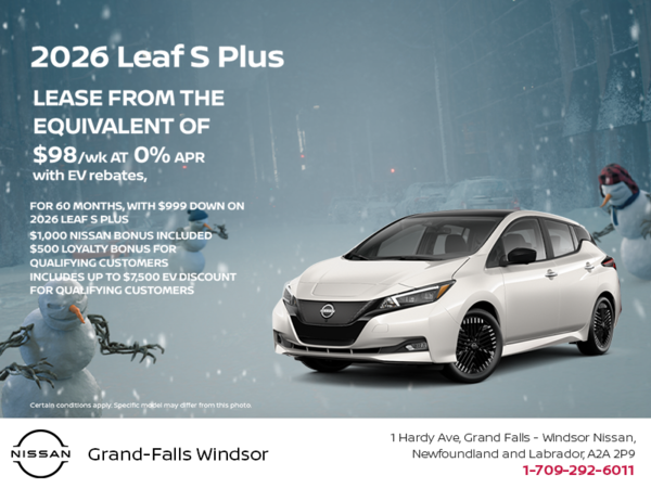 Get the 2026 Nissan Leaf!