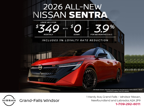 Get the 2026 Nissan Sentra Today!