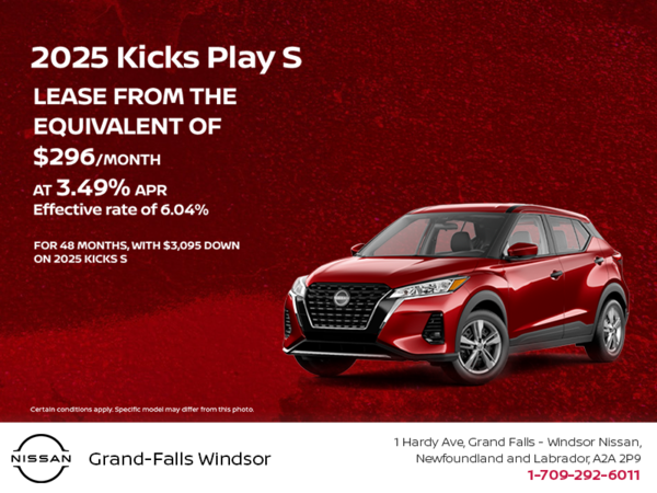 Get the 2025 Nissan Kicks Play S today!