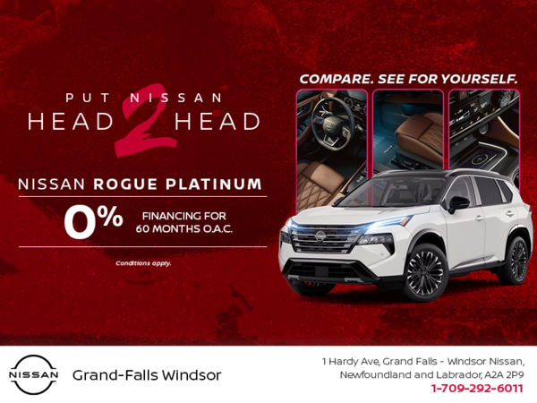 Get the 2026 Nissan Rogue Platinum Today!