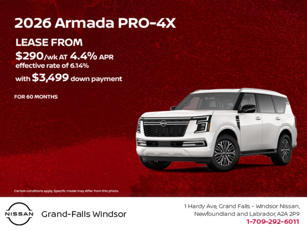 Get the 2026 Nissan Armada Today!
