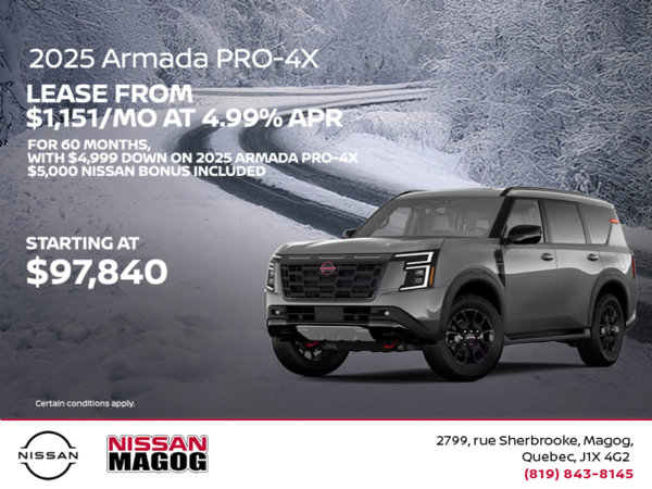 Get the 2025 Nissan Armada Today!