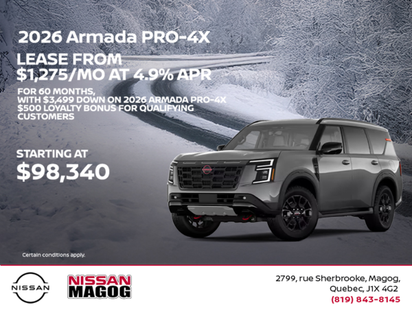 Get the 2026 Nissan Armada Today!