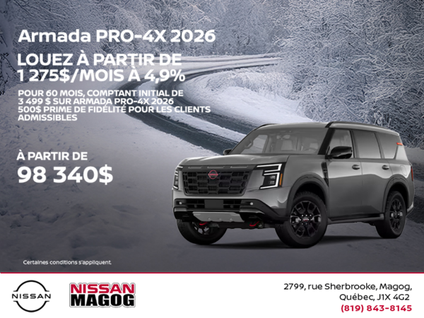 Obtenez la Armada 2026 !