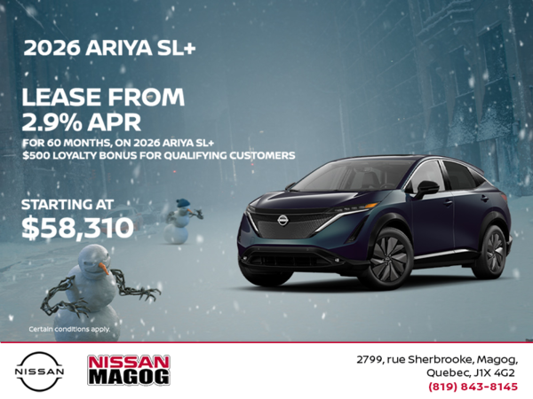 Get the 2026 Ariya Today!