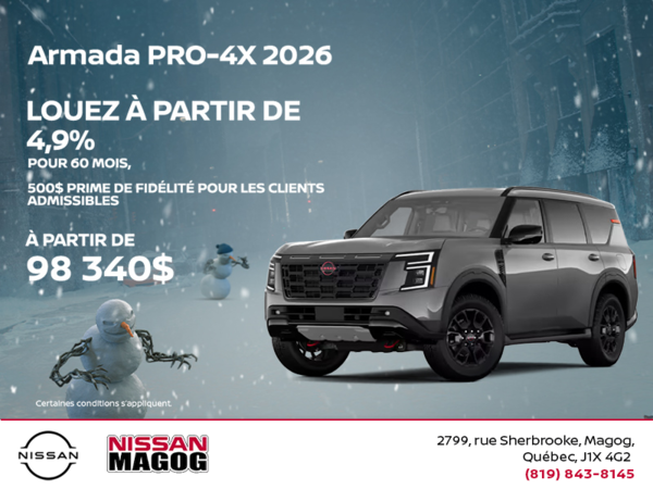 Obtenez la Armada 2026 !