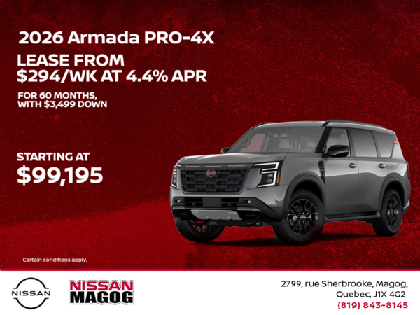 Get the 2026 Nissan Armada Today!