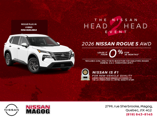 Get the 2026 Nissan Rogue Today!