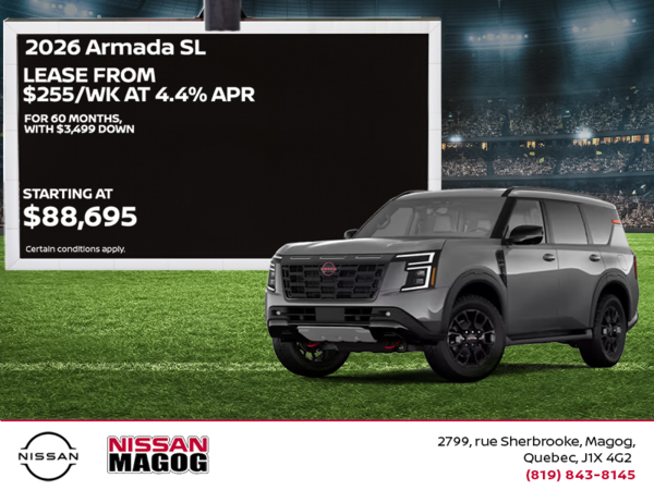 Get the 2026 Nissan Armada Today!