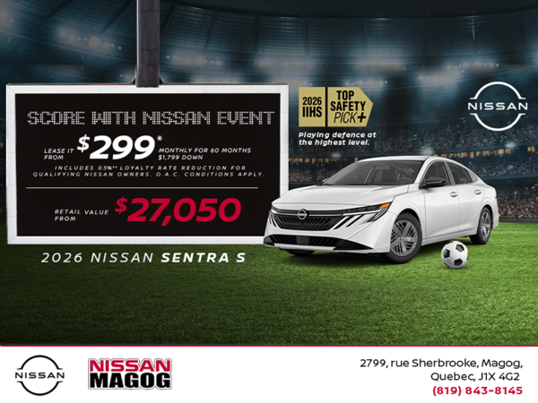 Get the 2026 Sentra S Today!