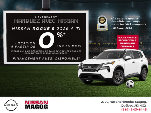 Obtenez le Rogue S 2026 !