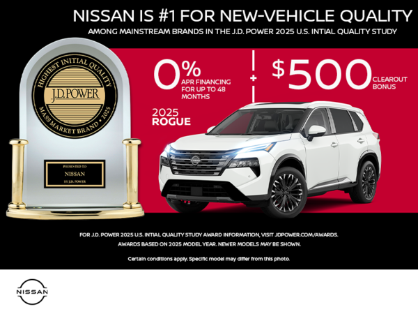 Get the 2025 Nissan Rogue Today!