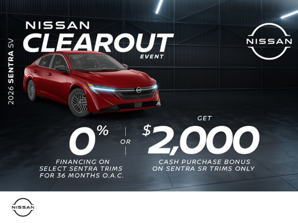 Get the 2026 Nissan Sentra S Today!