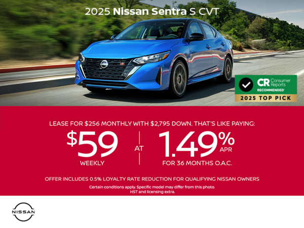 Get the 2025 Nissan Sentra Today!