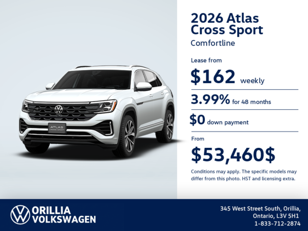 Get the 2026 Volkswagen Atlas Cross Sport