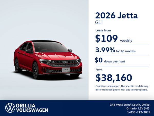 Get the 2026 Volkswagen Jetta GLI