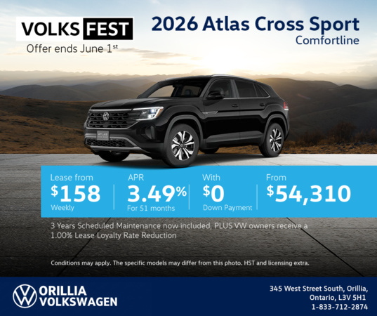 Get the 2026 Volkswagen Atlas Cross Sport